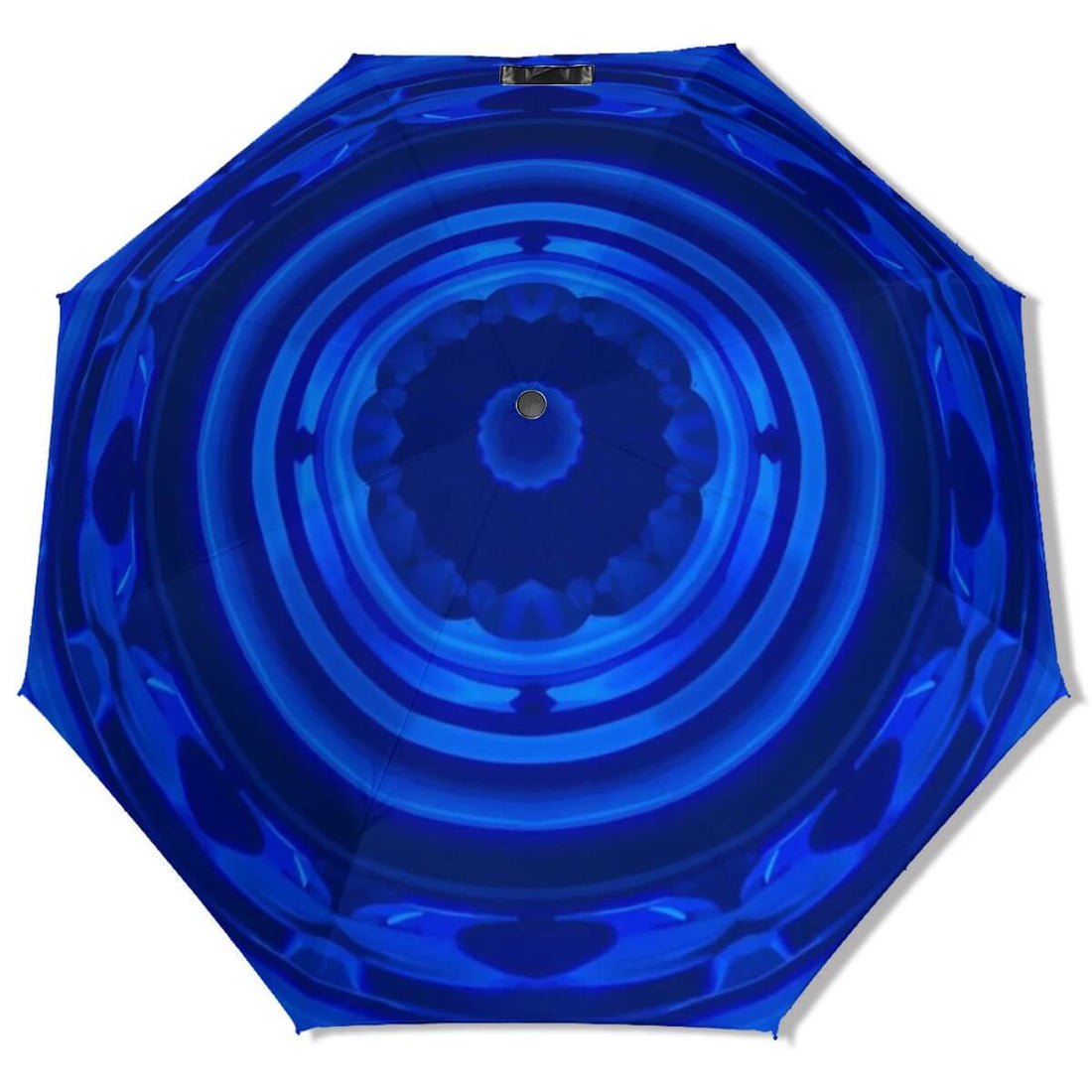 UV-Schutz-Regenschirm mit blauem Design, stabiler Kohlefaserstruktur und Nanotechnologie-Beschichtung. Details für UV-Schutz-Regenschirm ansehen.