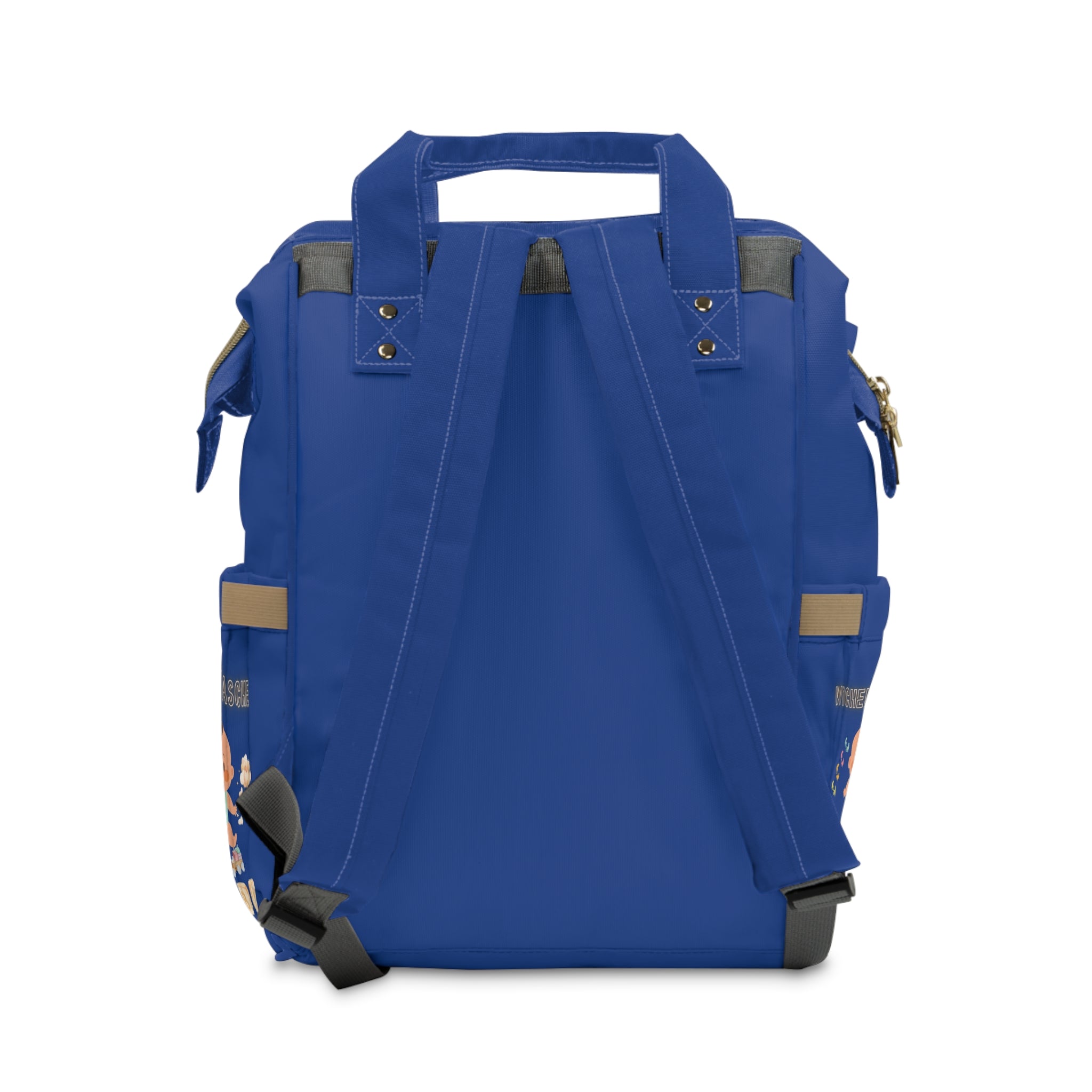 Stilvoller multifunktionaler Wickelrucksack für junge Mütter – Baby Essentials Gear blau Gurte