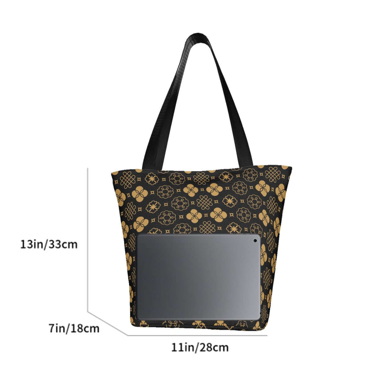 Schultertasche zum Einkaufen für Damen aus Polyester, Größe 11"x7"x13", stilvolles Design, ideal für den täglichen Gebrauch.