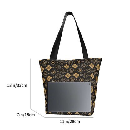 Schultertasche zum Einkaufen für Damen aus Polyester, Größe 11"x7"x13", stilvolles Design, ideal für den täglichen Gebrauch.