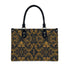 PU Tote Bag for Women with decorative pattern, black interior, handles, and zipper, featuring UV printing. Details für PU-Tragetasche für Damen ansehen.