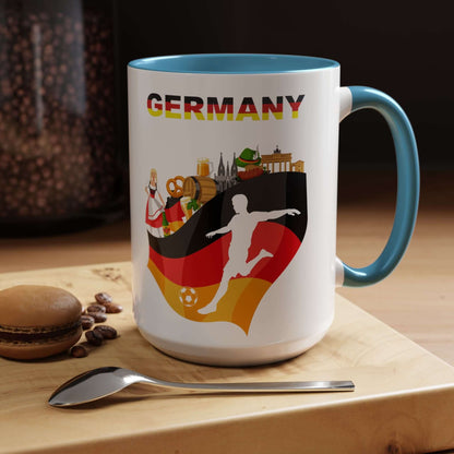 Details für Kaffeetasse mit deutscher Fußballflagge 