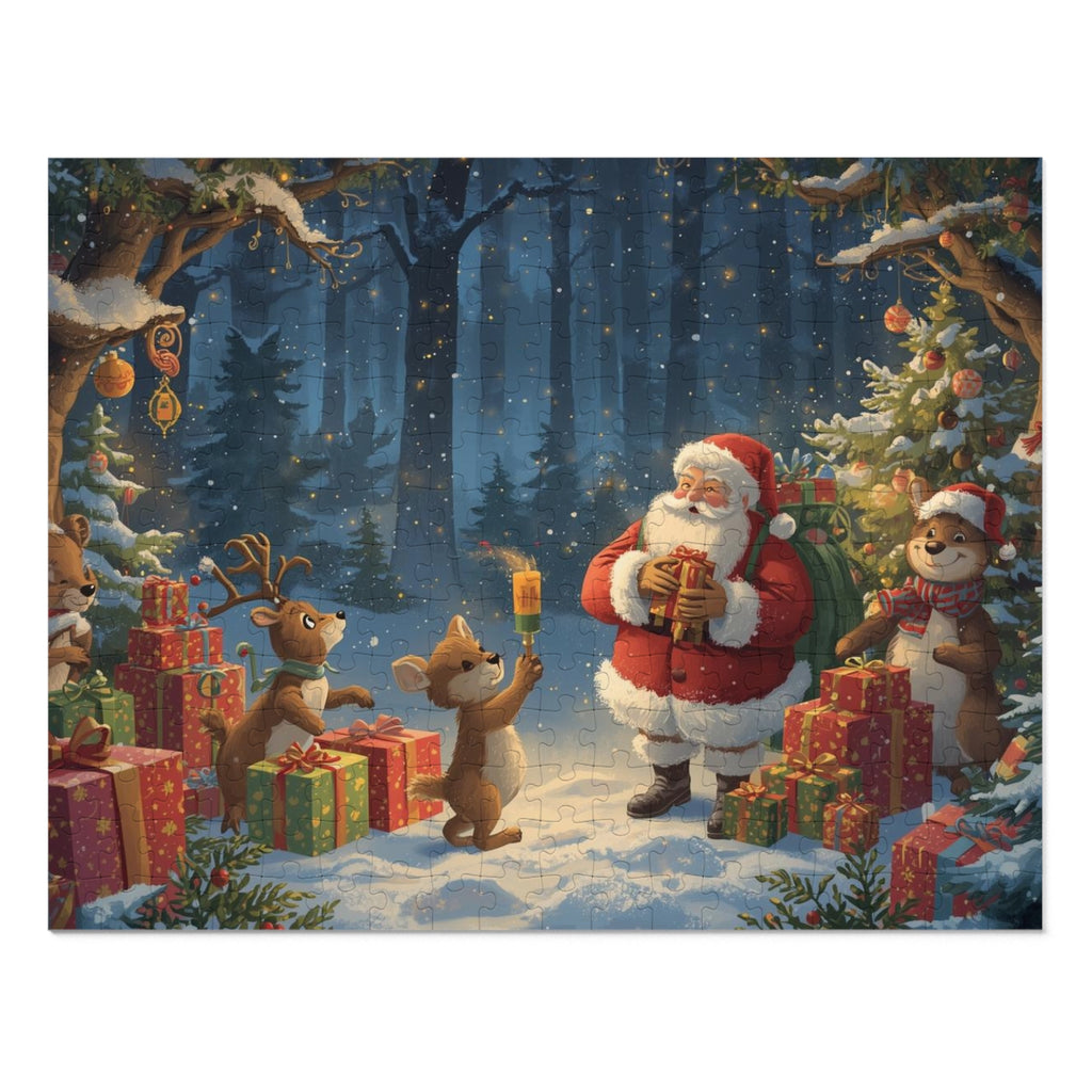 Festliches Weihnachtspuzzle, Familienaktivität für die Feiertage