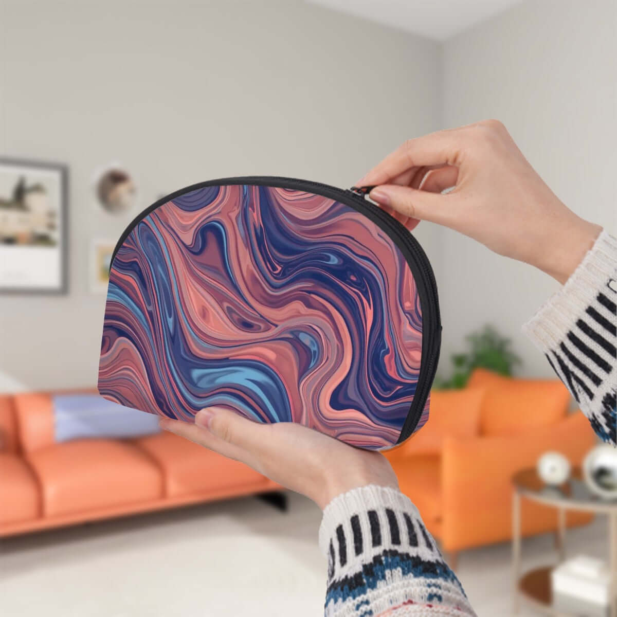 Vibrant Aufbewahrungsbeutel-Set aus Polyester mit Sublimationsdruck, große Größe für vielseitige Aufbewahrung im modernen Design.