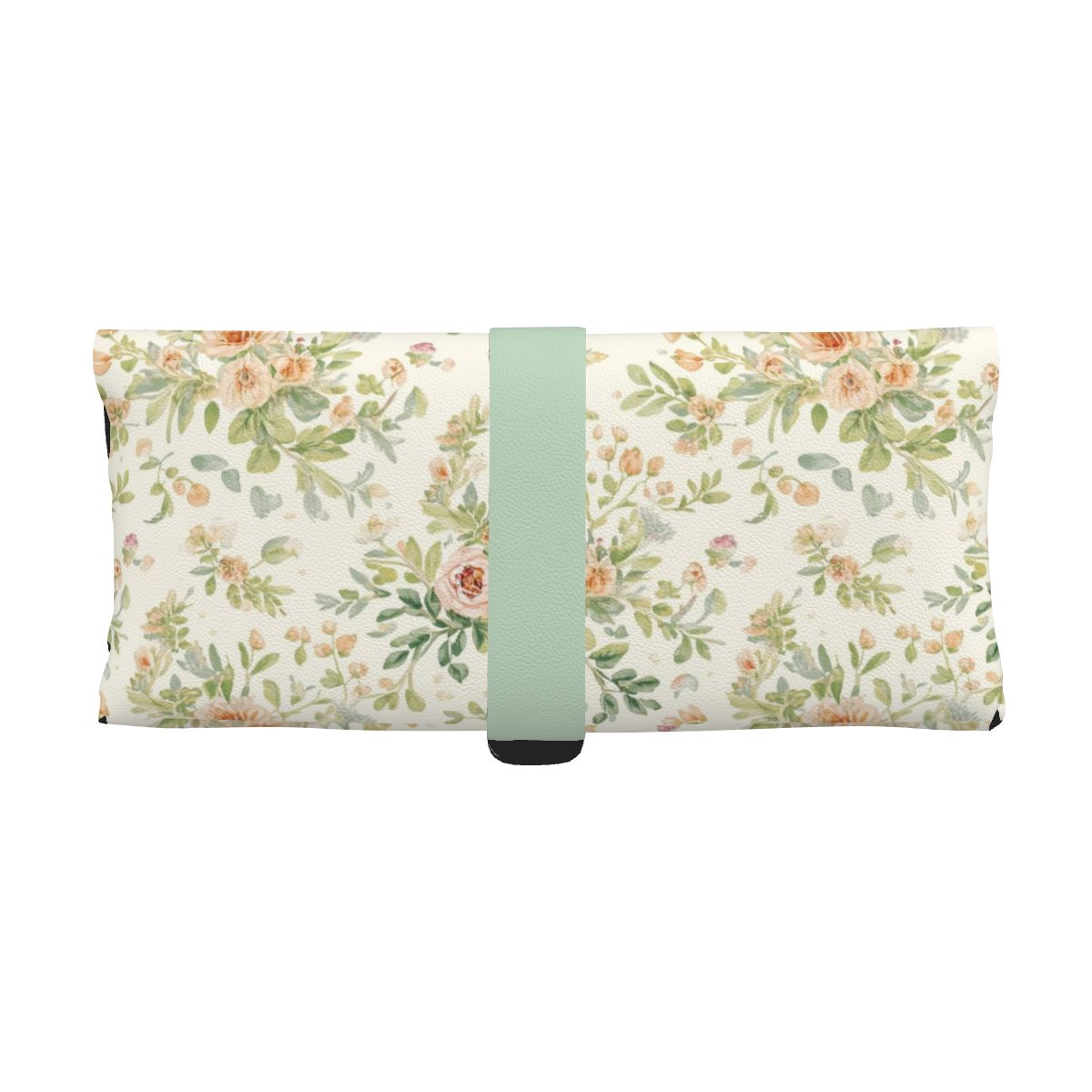 Blumenmuster Brillenetui aus PU-Leder mit mehrseitigem Design und UV-Druck, 6,7"x3,5", ideal für kratzfreie Aufbewahrung von Brillen.