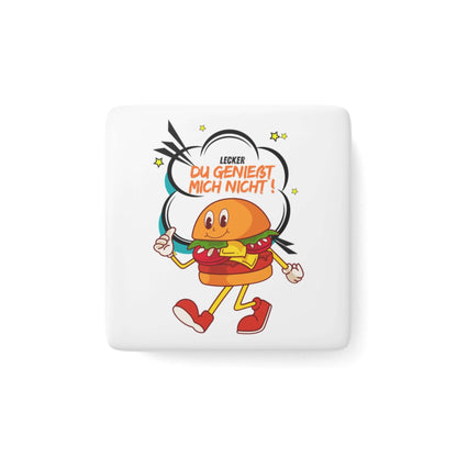 Details für Lustiger Kühlschrankmagnet mit Essenszitat 