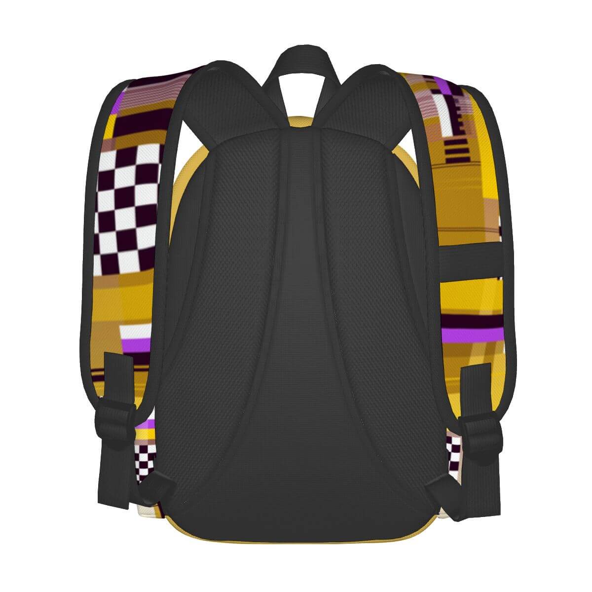 Geräumiger Oxford-Rucksack mit Seitentaschen, sublimiertes Design, hochwertiger Polyesterstoff, ideale Wahl für Alltag und Reisen.