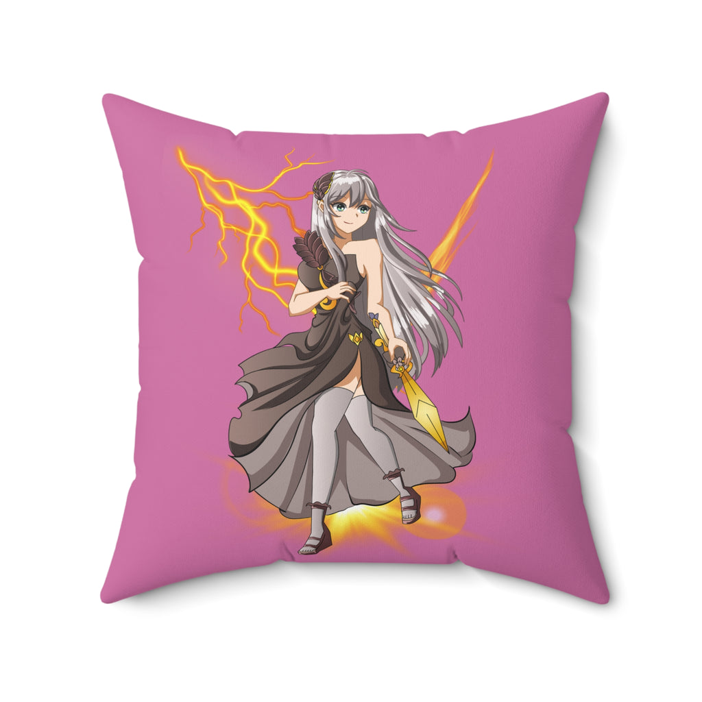 Anime Lightning Warrior Kissen - Kräftiges Dekor für unsere Fans pink