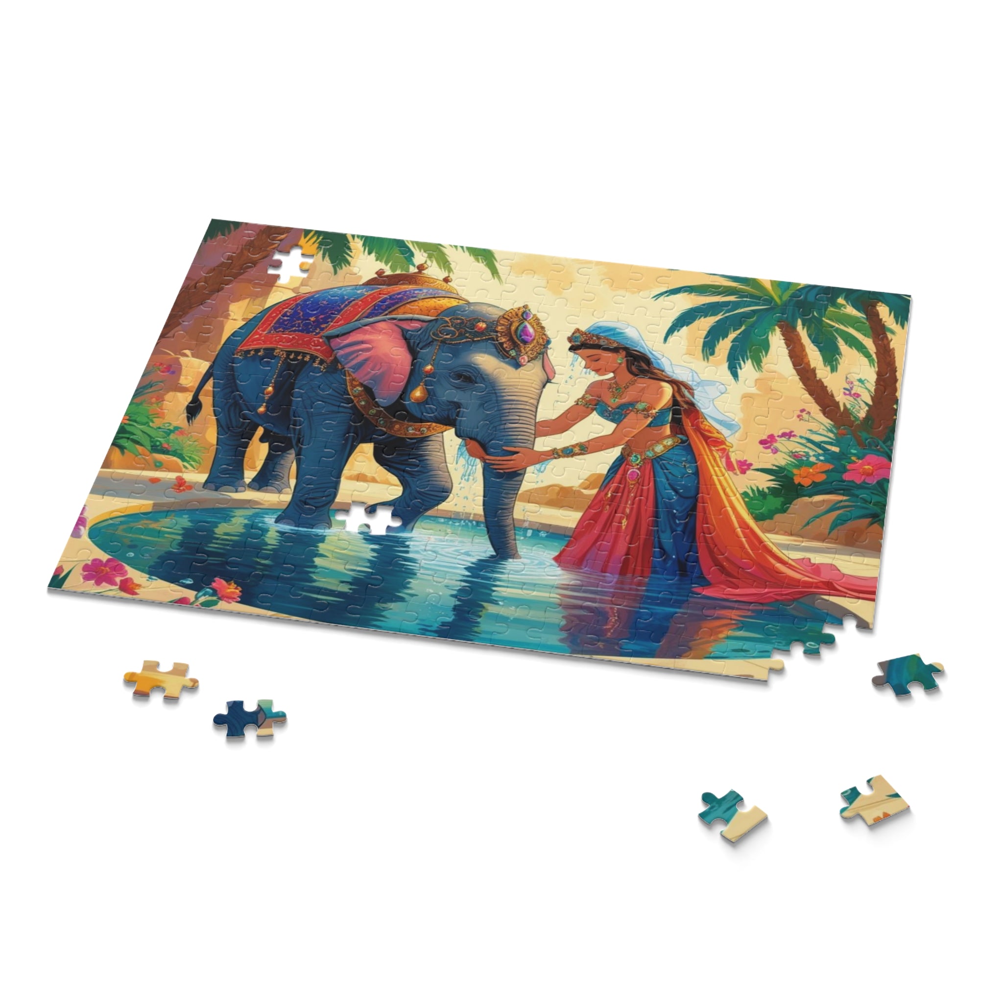 Kinderpuzzle  Elefant &amp; Prinzessin