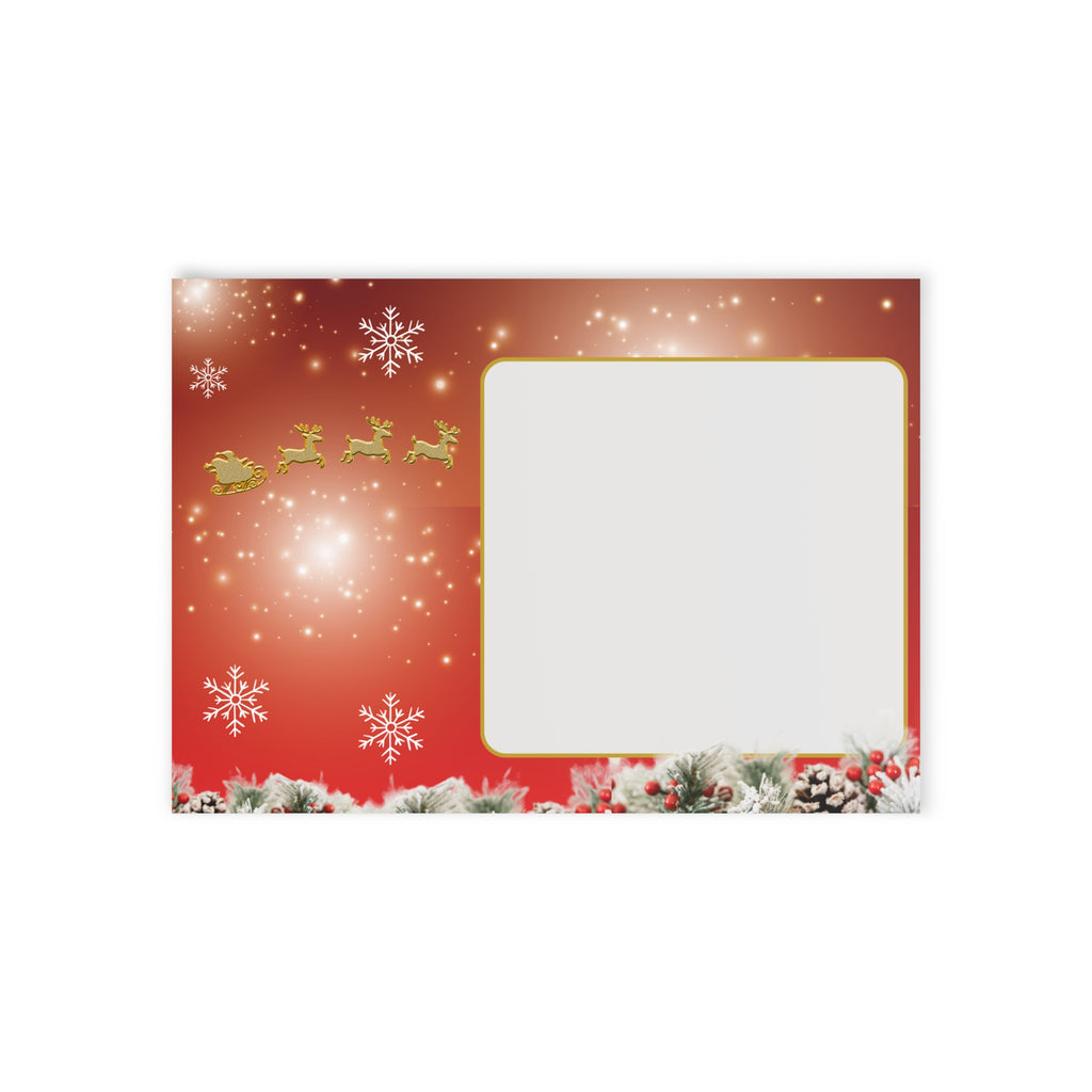 Festliche Weihnachtskarten, Weihnachtsgrüße, zweiseitiger Druck Rückseite