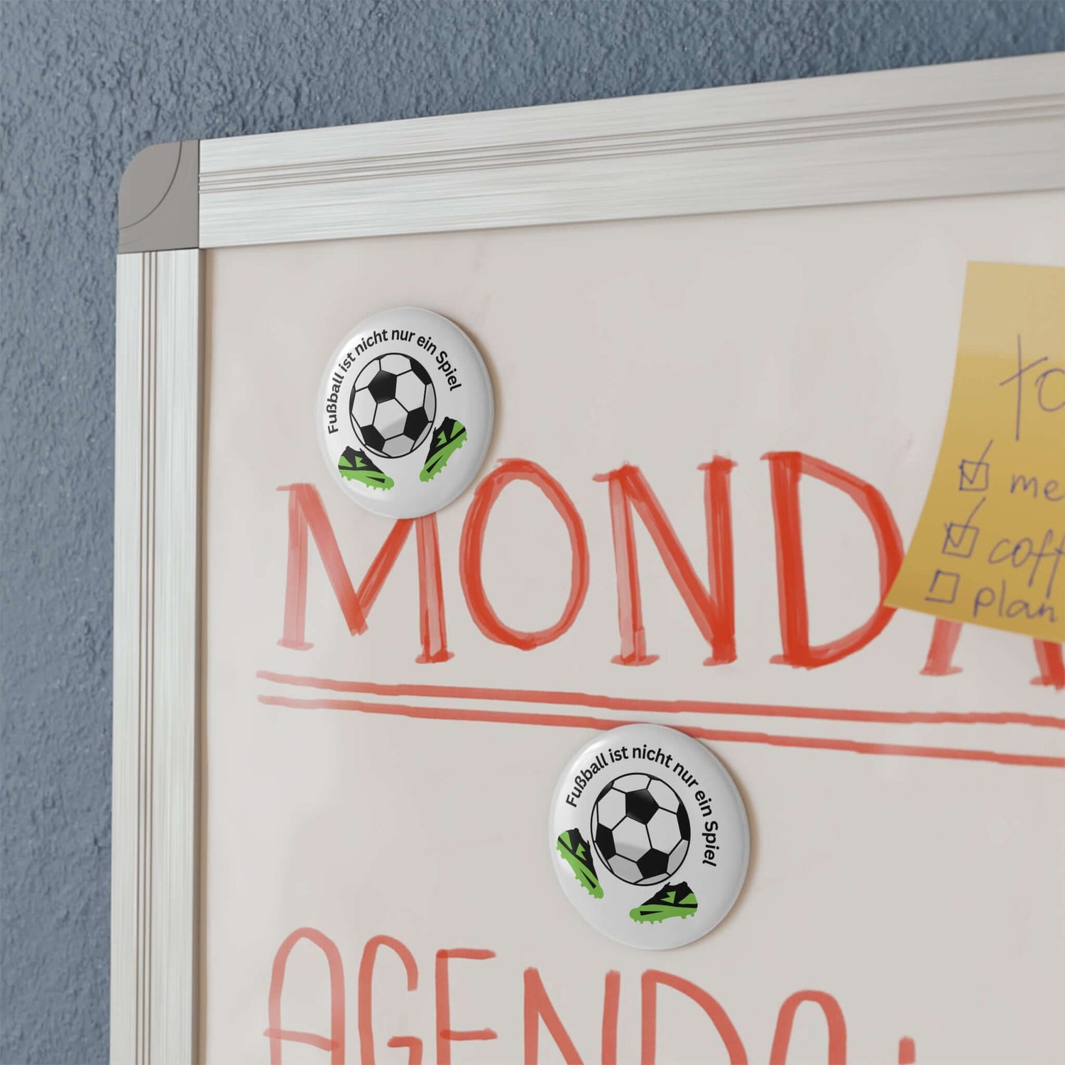 Details für Runder Fußballmagnet –Teamgeschenke 