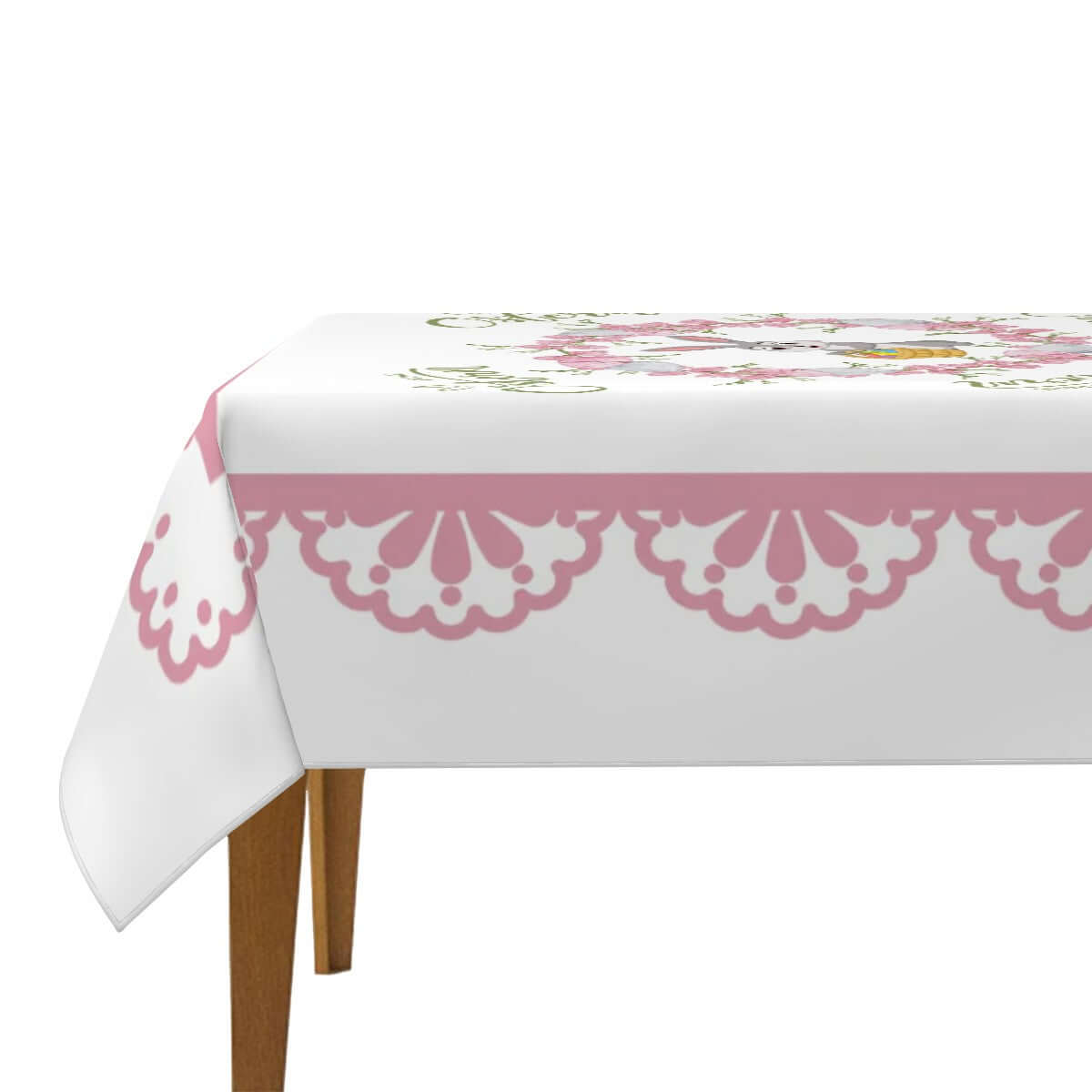 Quadratische Tischdecke Ostermotiv, 54"x54" / 60"x60", Polyester, einseitiger Druck, wasserabweisend, ideal für Tischdekoration