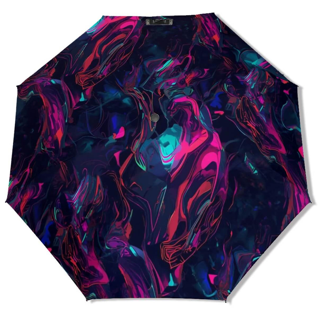 Modern UV-Schutz-Regenschirm mit buntem abstraktem Design, einseitiger Druck und sublimiertem Vinylüberzug. Details für UV-Schutz-Regenschirm ansehen.