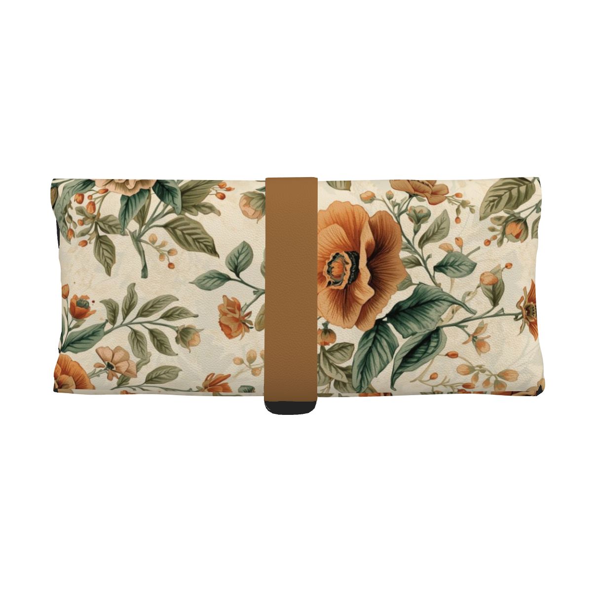 Brillenetui aus PU-Leder mit floralem Design, 6,7x3,5", ideal zum Schutz verschiedener Brillen, UV-Druck auf Mikrofaser-PU-Leder.