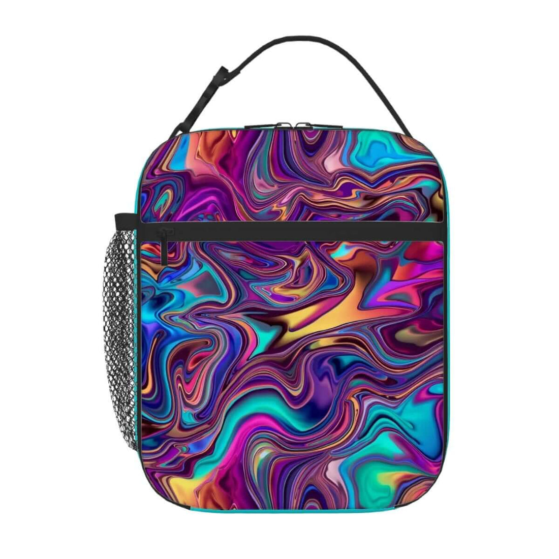 Bunte Lunchtasche mit schönem Design aus Oxford-Stoff, verdickte Zwischenschichten, lebensmitteltaugliche PEVA-Beschichtung