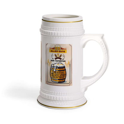 Bierkrug – „Alles Gute Zum Vatertag“ Ein Bierkrug, der nicht nur praktisch ist, sondern auch eine liebevolle Botschaft vermittelt. Mit dem Spruch „Alles Gute Zum Vatertag“ wird er zum perfekten Geschenk für Väter, die gerne ein kühles Bier genießen.  Desi