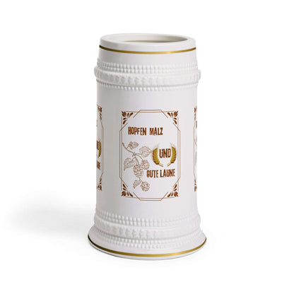 Beer Stein Krug Krug Liebe ist wahre Liebe, 22 oz ceramic stein with gold trims and handle, perfect for relaxed evenings and Herren gift.