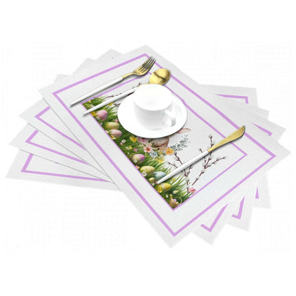 Tischset aus gewebtem PVC mit floralem Design, hitzebeständig und rutschfest für Tischschutz. Details für Tischset aus gewebtem PVC ansehen.