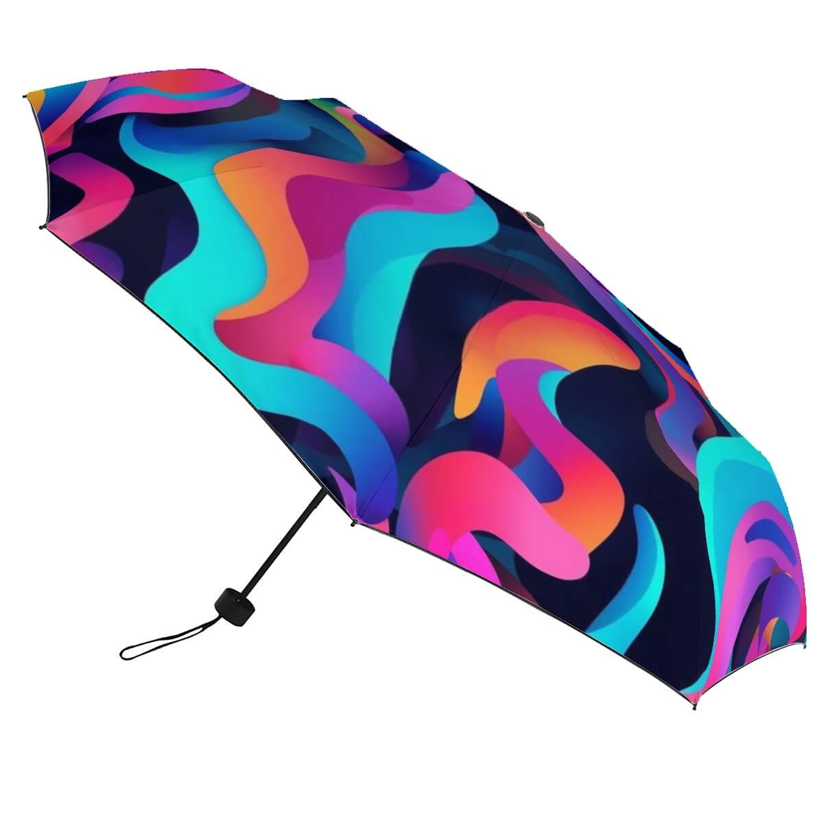 Bunter UV-Schutz-Regenschirm mit stabilem Rahmen, der UV-Strahlen effektiv blockiert. Details für UV-Schutz-Regenschirm ansehen.