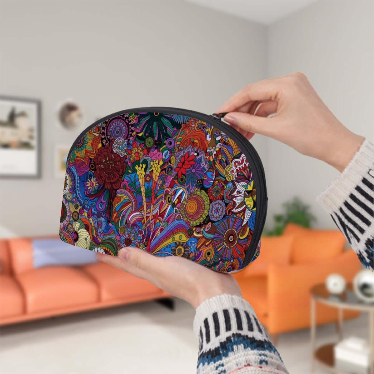 Focus keyword: Storage Bags Set of 2 - Colorful polyester storage bag in large size, sublimation print, ideal for PU-Tragetasche für Damen.