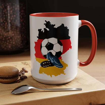 Details für Kaffeetasse Deutschland – Fußballmotiv