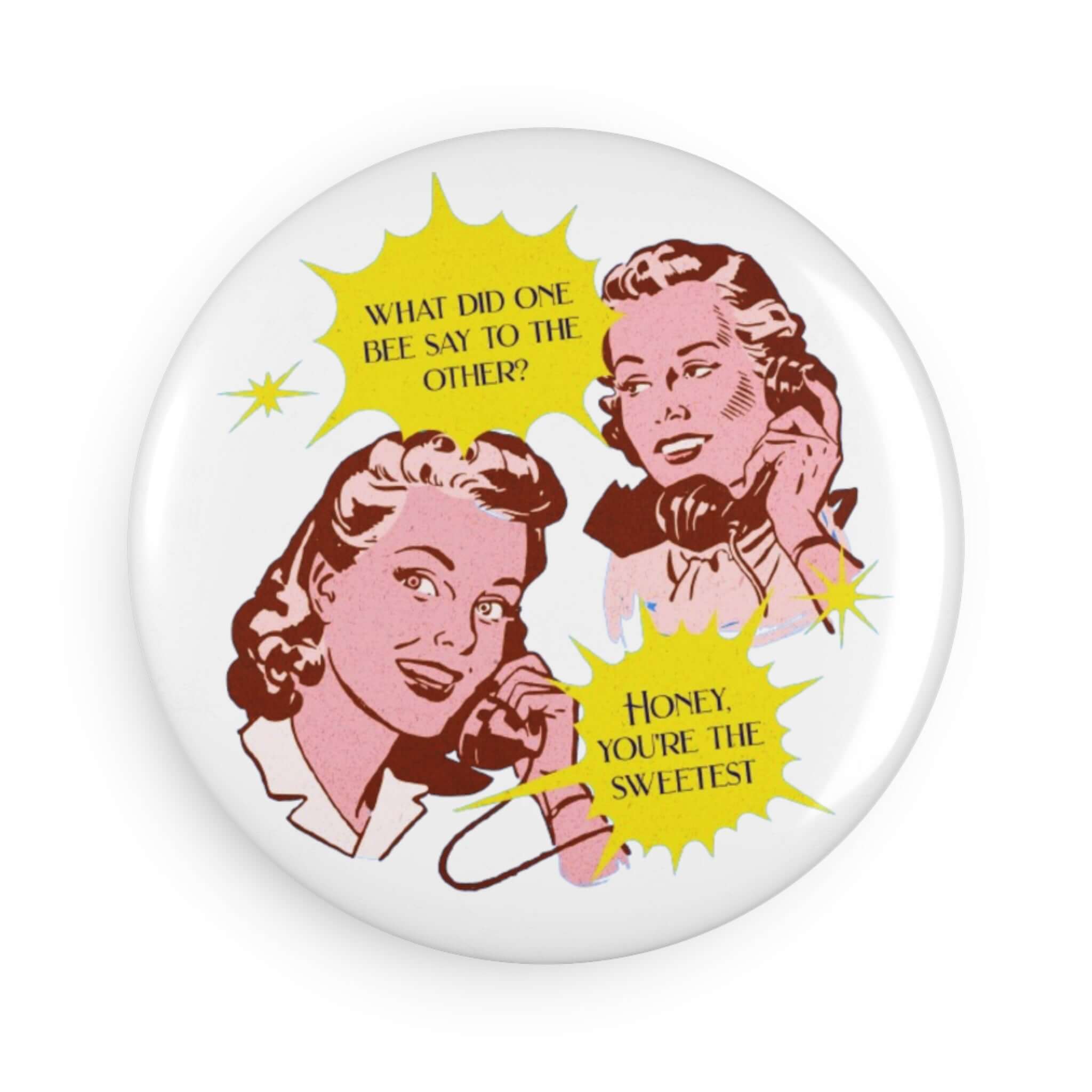 Details für Runder Knopfmagnet mit ein Comic Design 