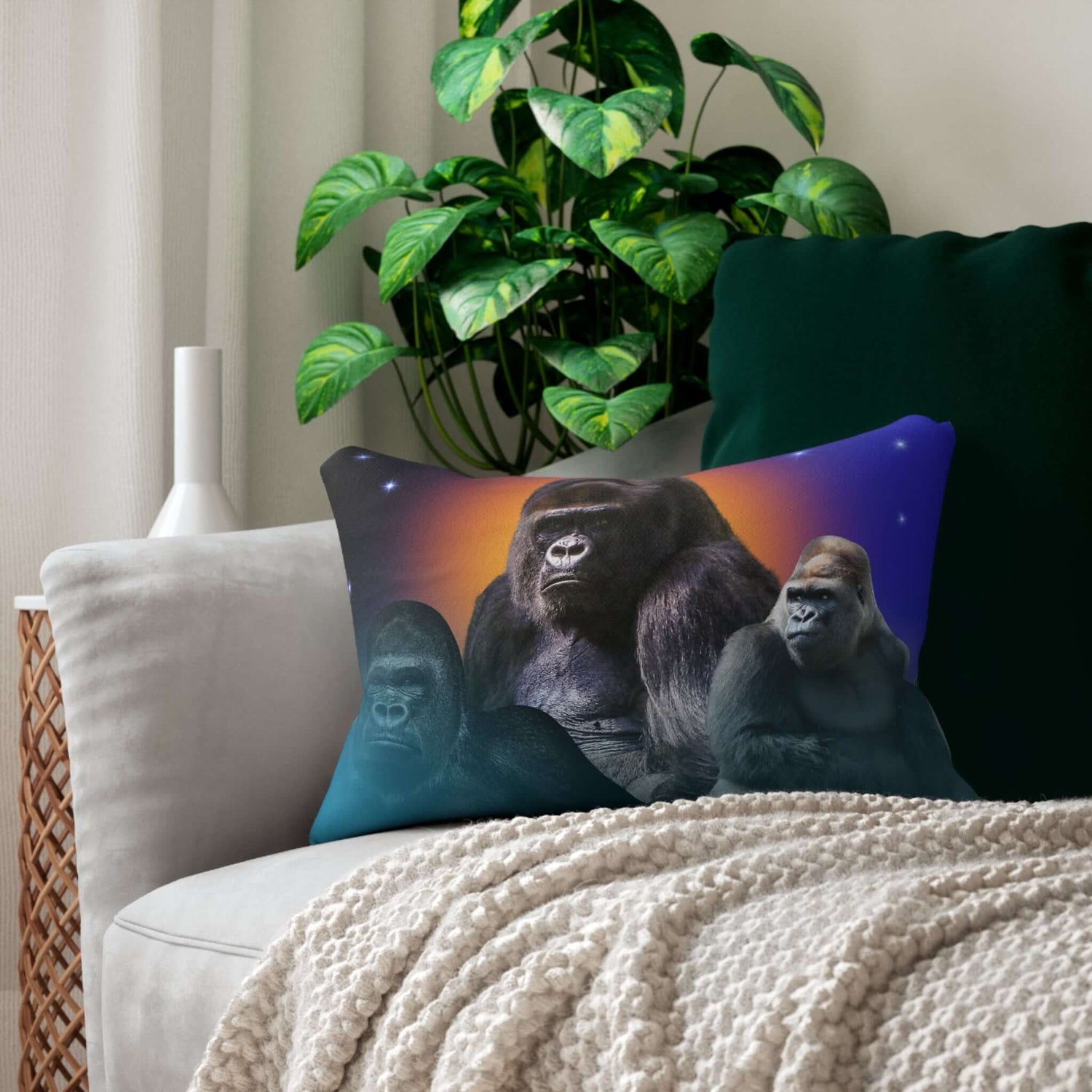 Details für Lendenkissen -Gorilla Family