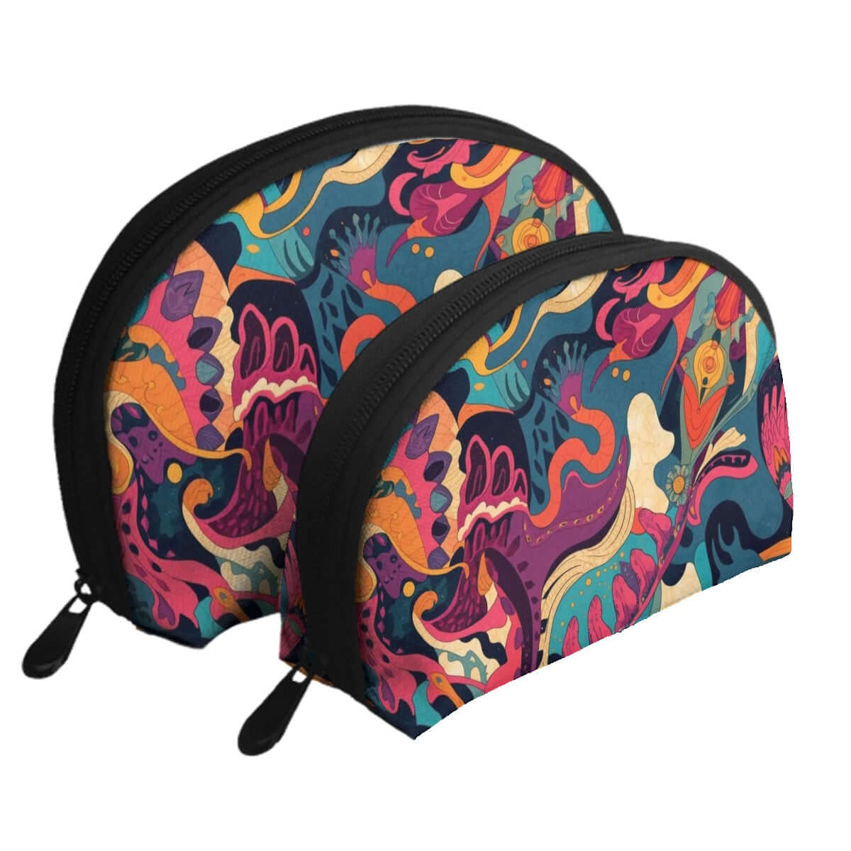 Buntes Aufbewahrungsbeutel-Set aus Polyester mit Reißverschluss. Große und kleine Größen, Sublimationsdruck. Details für Aufbewahrungsbeutel-Set ansehen.