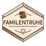 Familientruhe logo with a family-themed treasure chest and heart design on a hexagonal background.