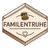 Familientruhe logo with a family-themed treasure chest and heart design on a hexagonal background.