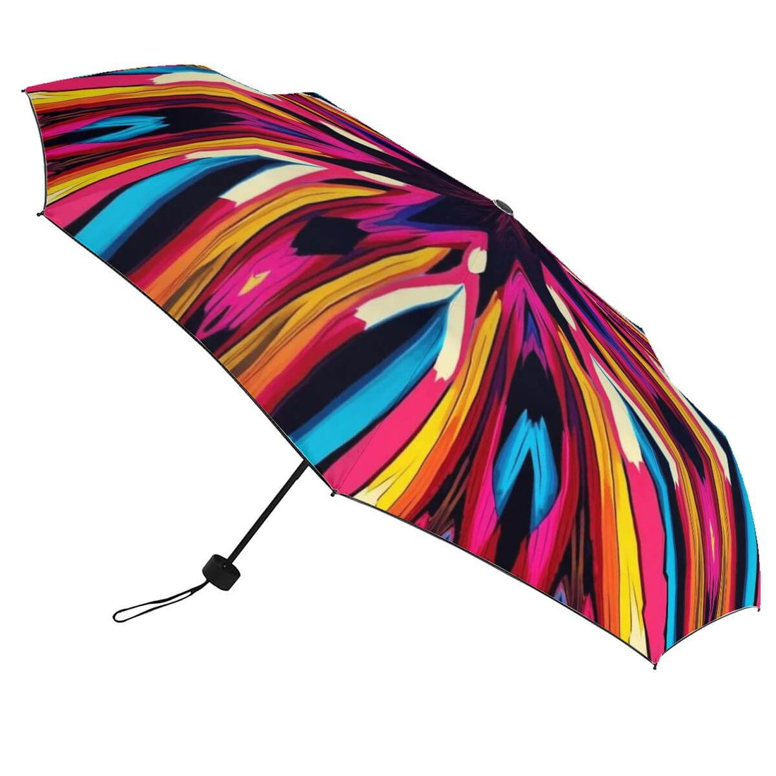 UV-Schutz-Regenschirm mit Vinylbeschichtung, bunter einseitiger Druck, windfest mit Kohlefaserrahmen. Details für UV-Schutz-Regenschirm ansehen.