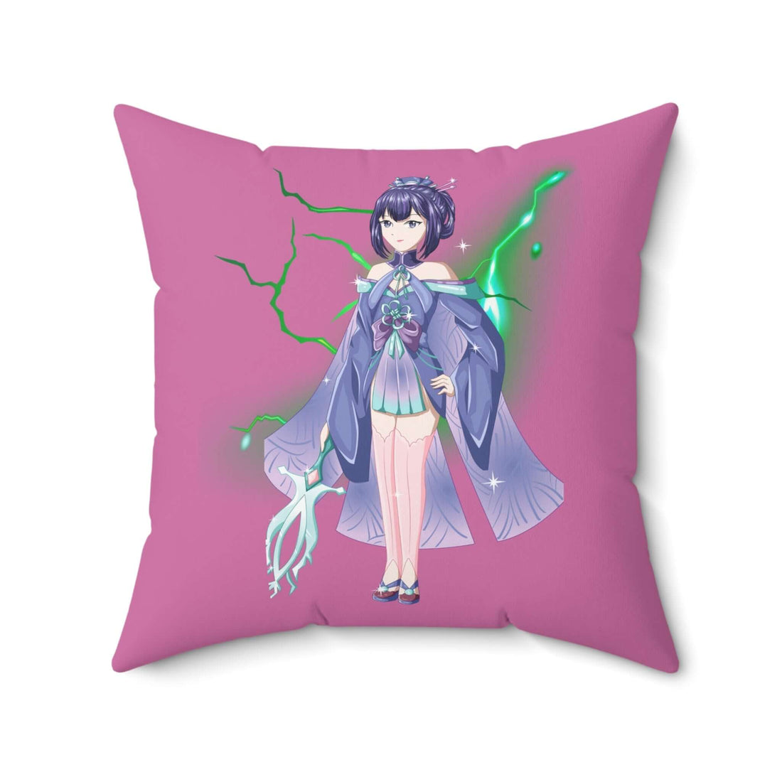 Anime-inspiriertes Dekokissen Fantasy-Wohndekor - Design-Familientruhe