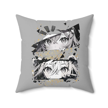 Anime-inspiriertes Dekokissen, gemütliche Wohnakzente, Geschenk für Fans - Design-Familientruhe