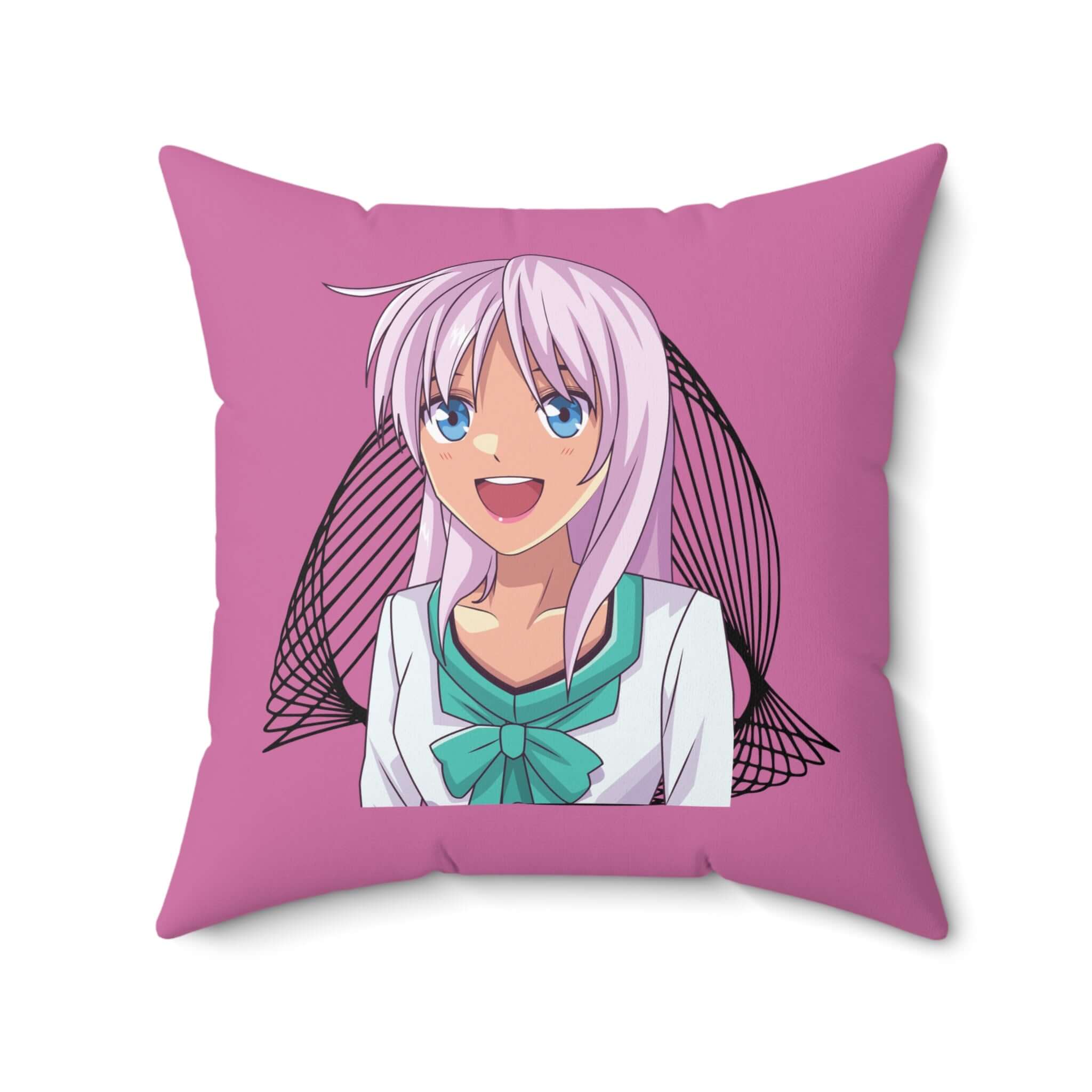 Anime-inspiriertes Dekokissen, Gemütlicher Wohnakzent - Design-Familientruhe