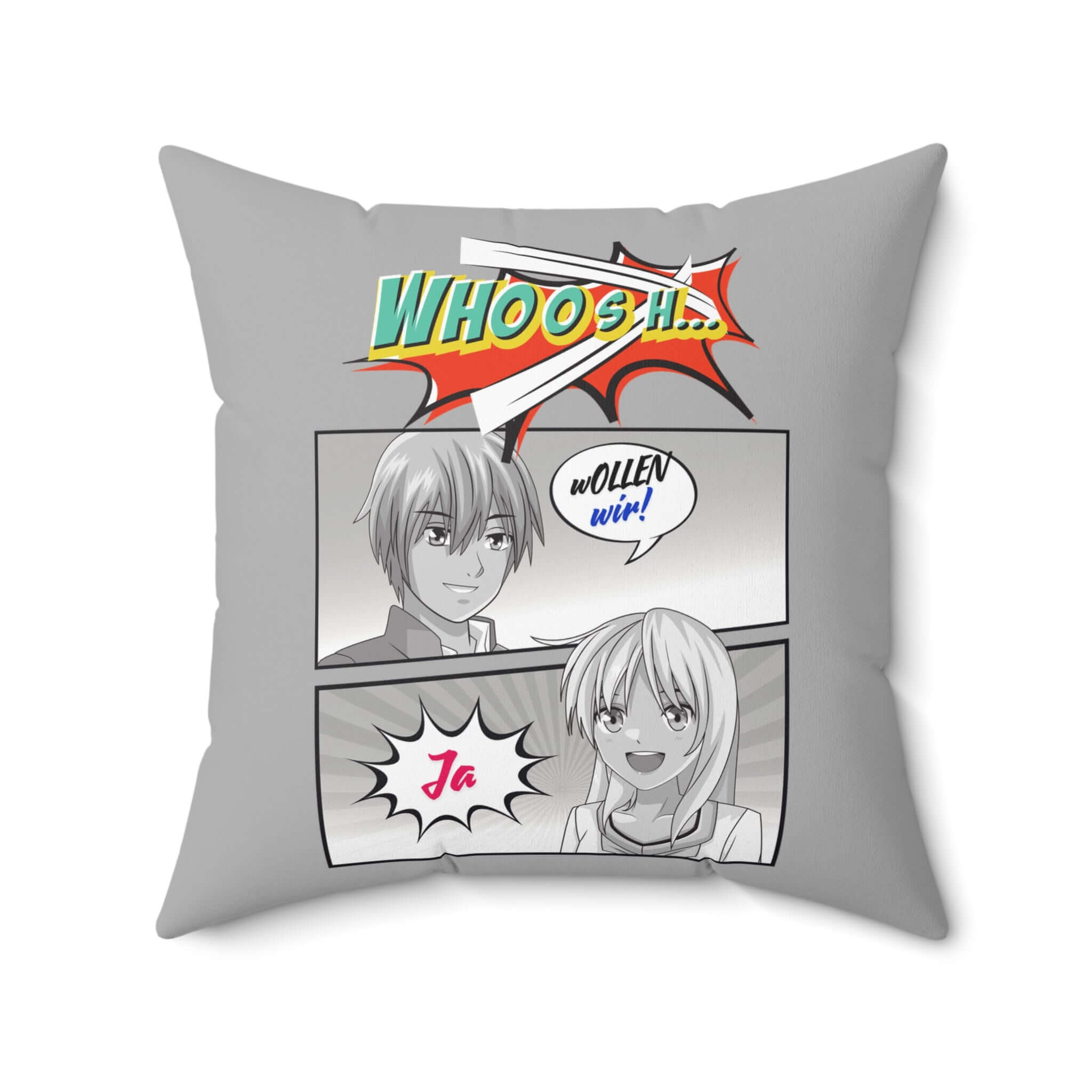 Anime- und Manga Kissen aus gesponnenem Polyester - Design-Familientruhe