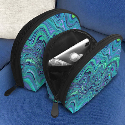 Aufbewahrungsbeutel-Set auf Sofa, Polyester, große Kapazität, sublimierter Wellendruck, zwei Größen für vielseitige Aufbewahrung