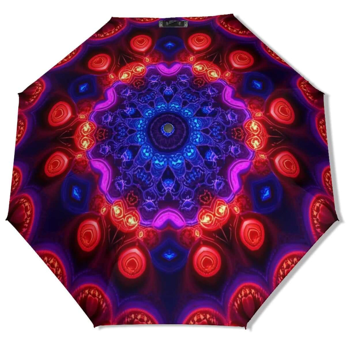 UV-Schutz-Regenschirm mit farbenprächtigem einseitigem Sublimationsdruckdesign, stabiler Kohlefaserverbundstruktur, Details ansehen