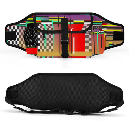 Hüfttasche für das Outdoor-Training von Haustieren mit buntem Design und praktischen Fächern.