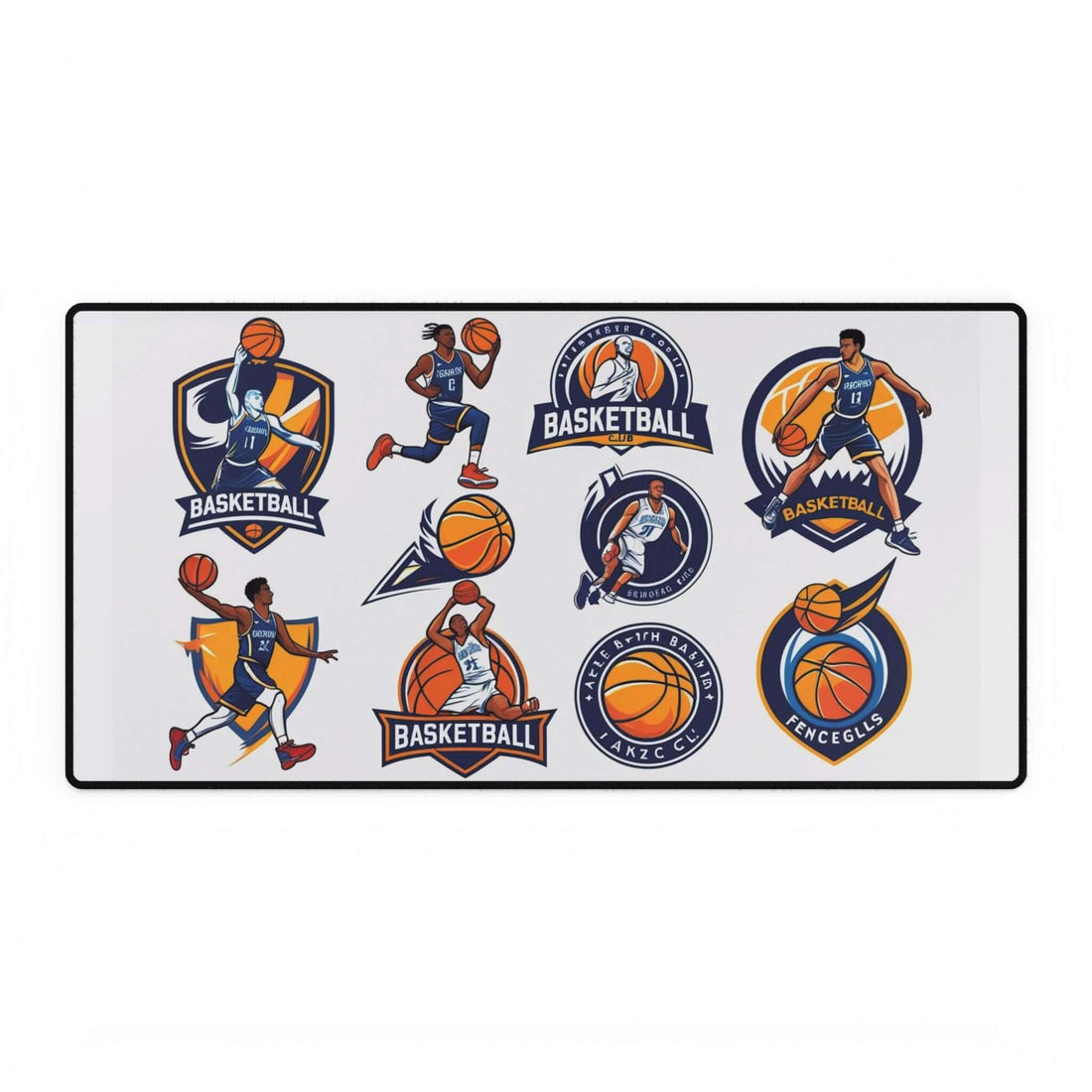Basketball Schreibtischmatten - Geschenk für Sportliebhaber, Gaming-Matte - Design-Familientruhe