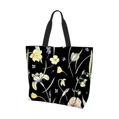 Große Schultertasche für Damen mit Blumenmuster, aus 100 % Polyester, Größe 19,7x15,7x5,9 Zoll, stilvolle und geräumige Tasche.