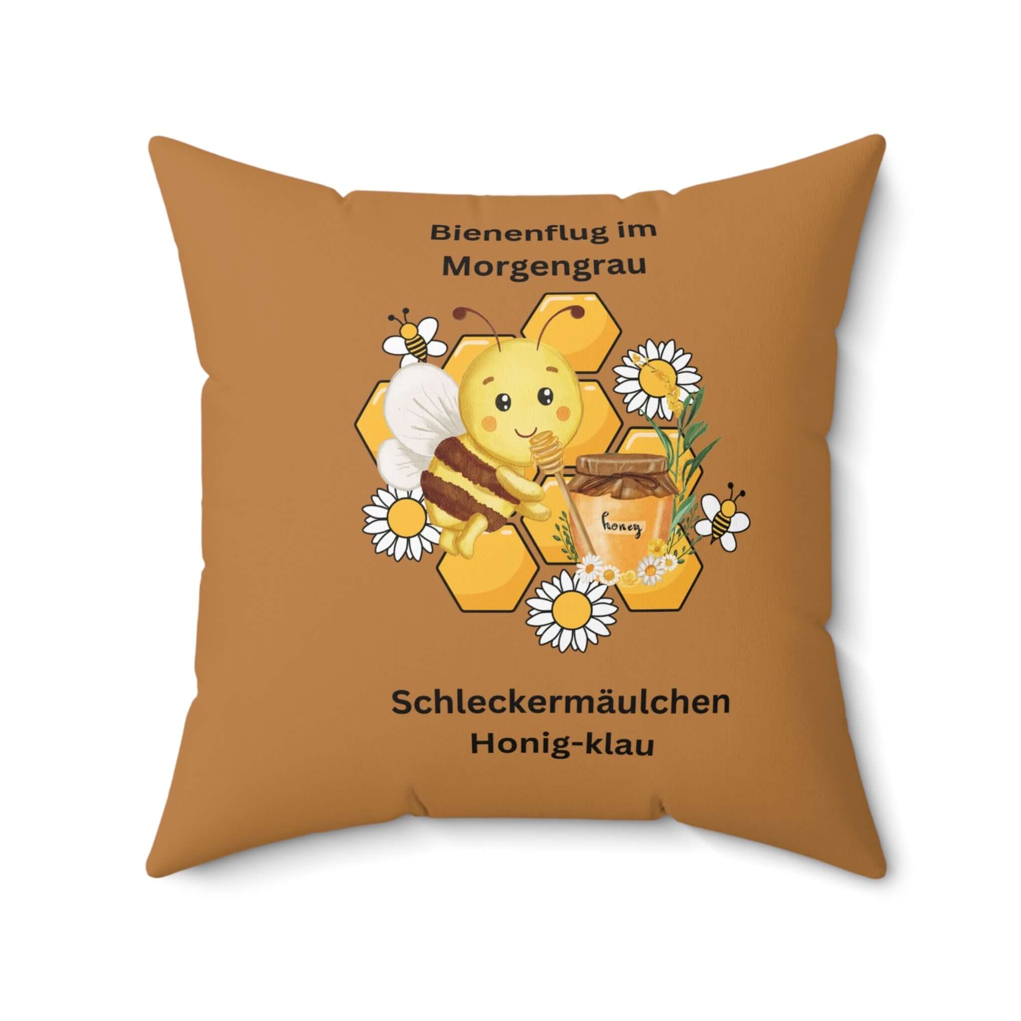 Bienen-inspiriertes Kissen, süßes Bienenkissen - Design-Familientruhe