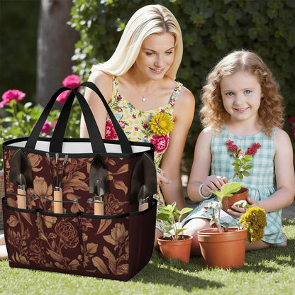 Gartengerätetasche aus Oxford-Stoff, langlebig und wasserdicht, mit großen Kapazitätstaschen, ideal für Gartenarbeit im Freien.