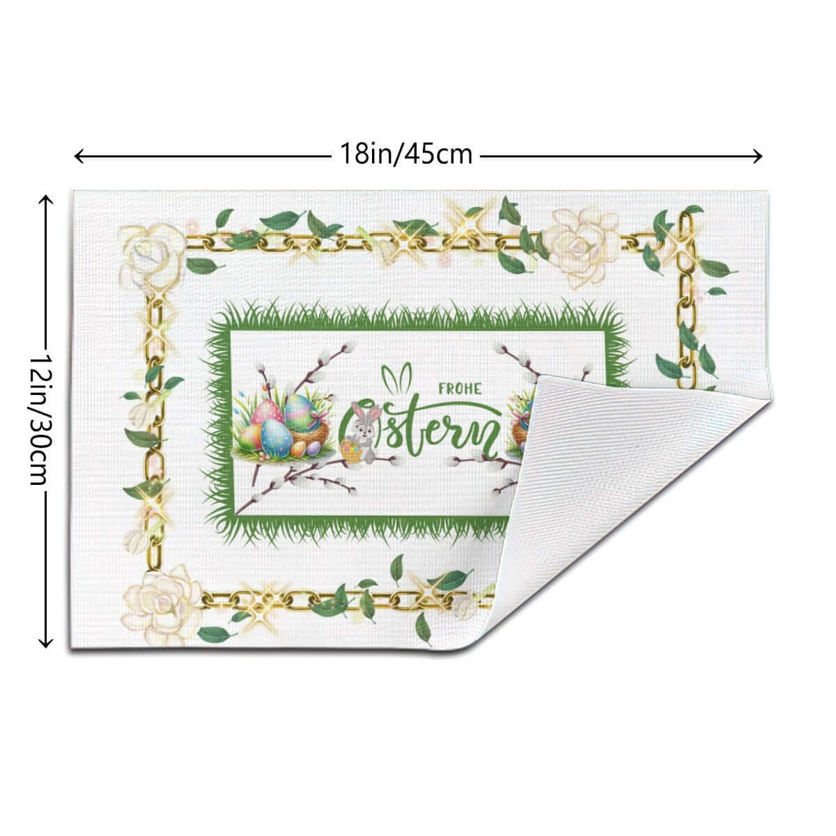 Tischset aus gewebtem PVC mit Osterdesign, hitzebeständig und rutschfest, 18x12 Zoll. Details für Tischset aus gewebtem PVC ansehen.