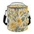 Camping-Kühltasche aus Polyester mit floralem Muster, Größe 11,8"x10,0", ideal zum Camping.