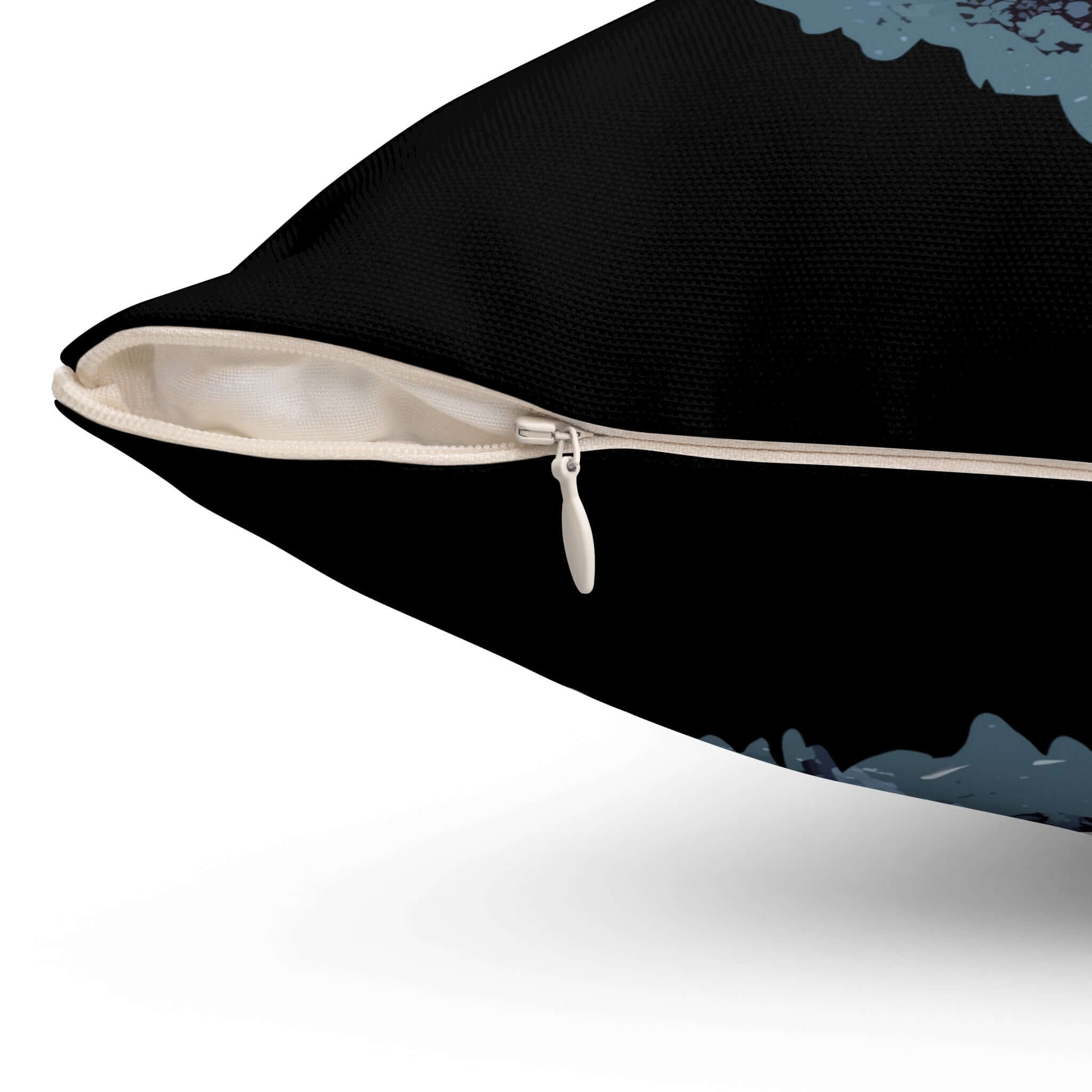 Chilliges Gorilla Quadratkissen mit Reißverschluss, zeigt cooles Design eines Gorillas mit Sonnenbrille, quadratisches Kissen aus Polyester.