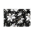 Hitzebeständige Tischsets, 6 Stück aus Polyester mit schwarzem und weißem Blumenmuster, ideal für stilvolle Tischanpassung.