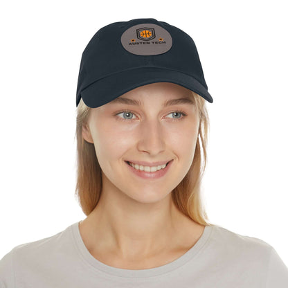 Dad Hat mit Lederpatch rund - Design-Familientruhe