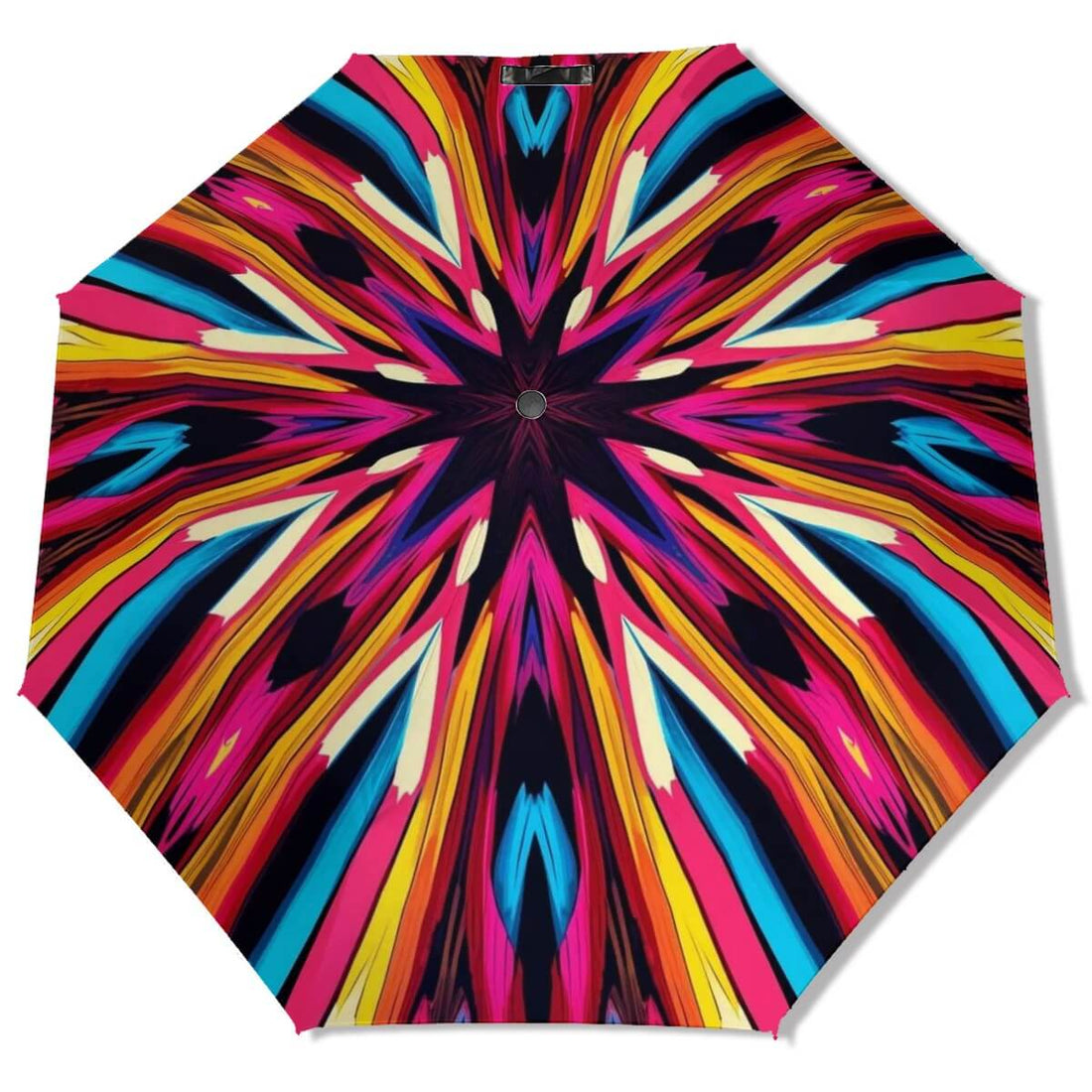 UV-Schutz-Regenschirm mit lebendigem, einseitigem Druckmuster, Vinylbeschichtung, windfest konstruiert. Details für UV-Schutz-Regenschirm ansehen.