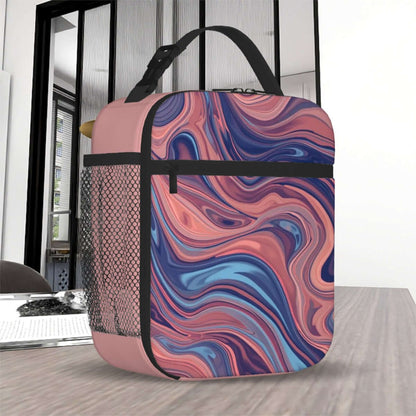 Lunchtasche mit ein schönes Design aus Oxford-Stoff, ideal als tragbare Reise-Kosmetiktasche, zeigt einseitigen Druck mit sublimationstechnologie