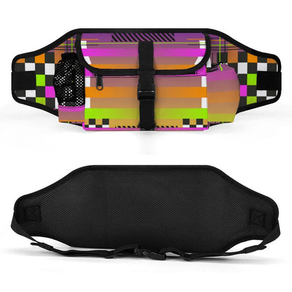 Hüfttasche für das Outdoor-Training von Haustieren mit buntem Design und mehreren Fächern.